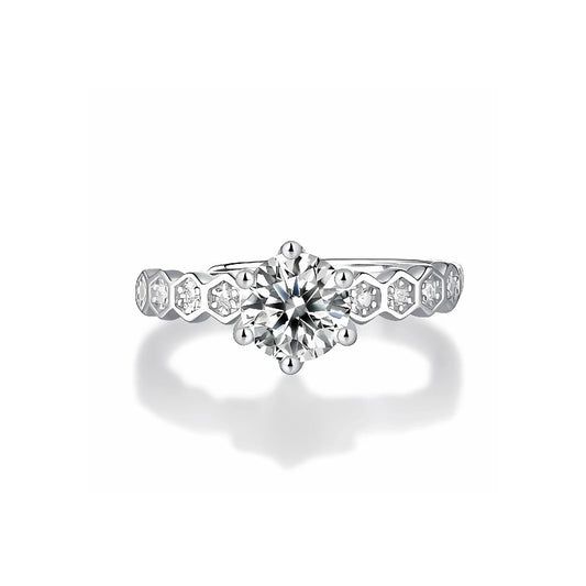 3ct moissanite ring in 925 silver