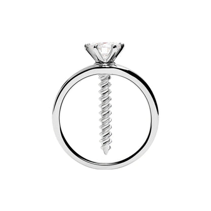Screw & Silver Ring Pendant Necklace of Resilience: Love Through Adversity