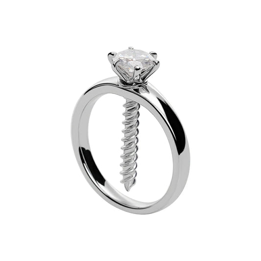 Screw & Silver Ring Pendant Necklace of Resilience: Love Through Adversity